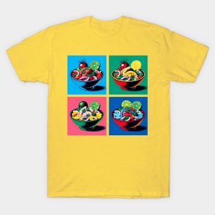 Vibrant Pop Ceviche Art - Mexican Cuisine T-Shirt